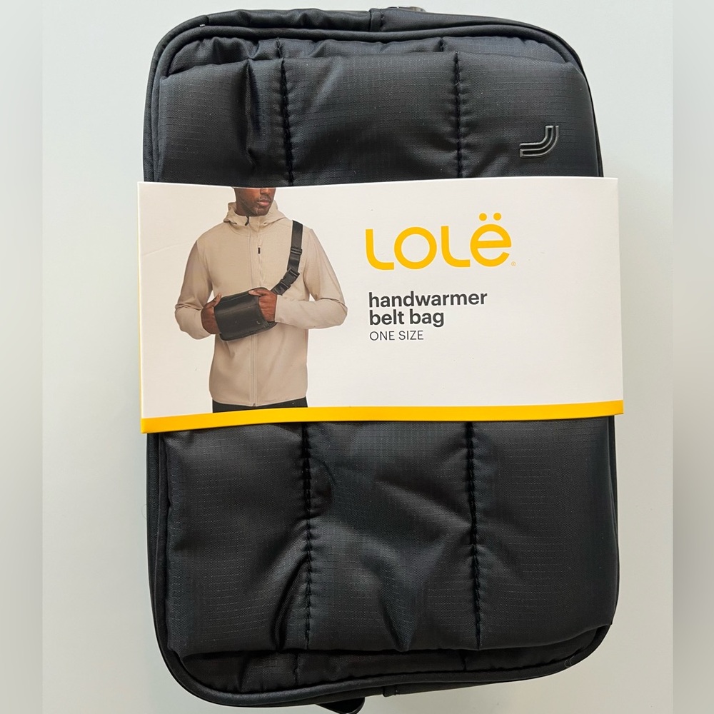 Lolë Black Handwarmer Belt Bag